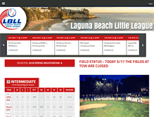 Tablet Screenshot of beachbaseball.com